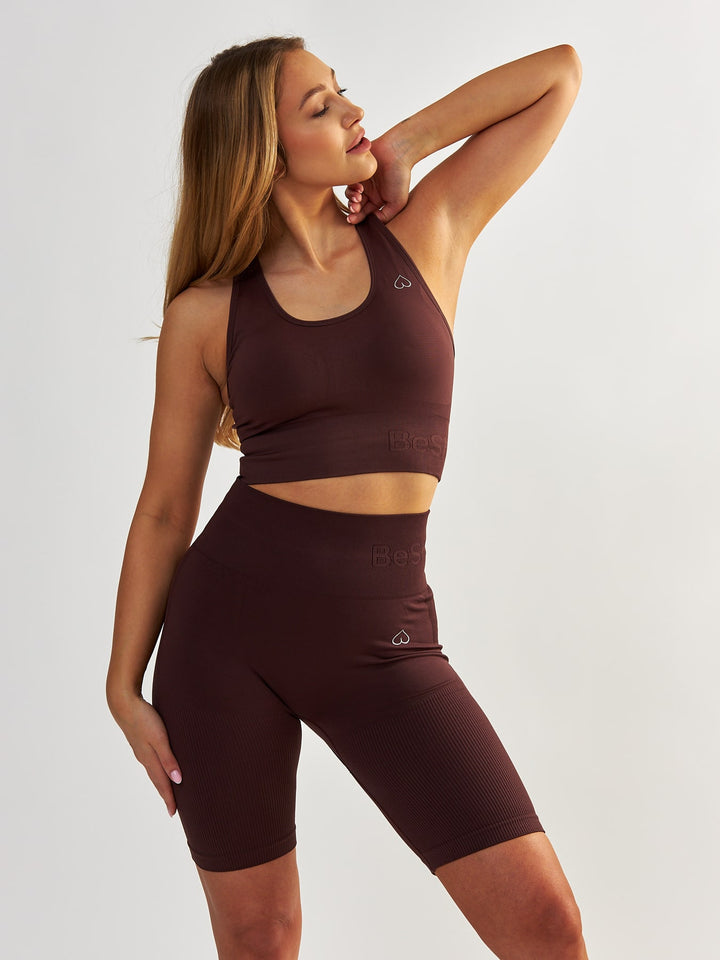 Verstellbarer Sport-BH - Body Boost Milchschokolade