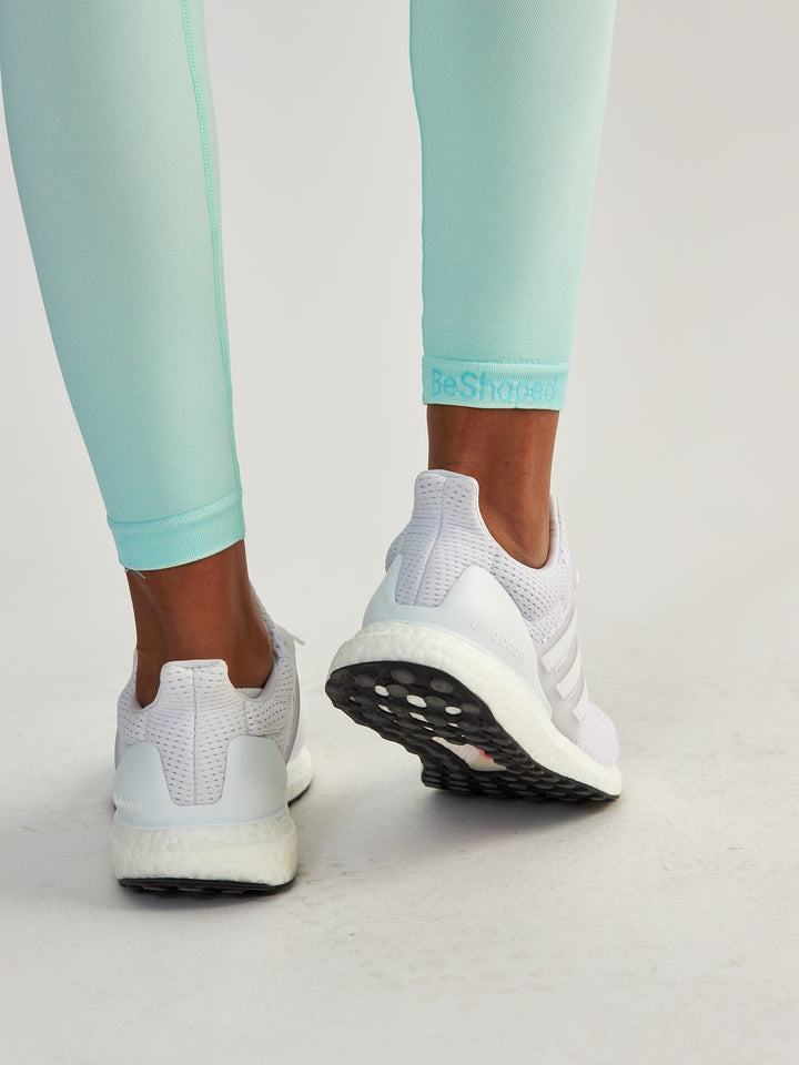 Kompresyjne Miętowe Legginsy z Kieszeniami - Lift Me Up