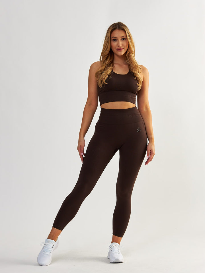 Legginsy Modelujące - Body Boost Ciemna Czekolada