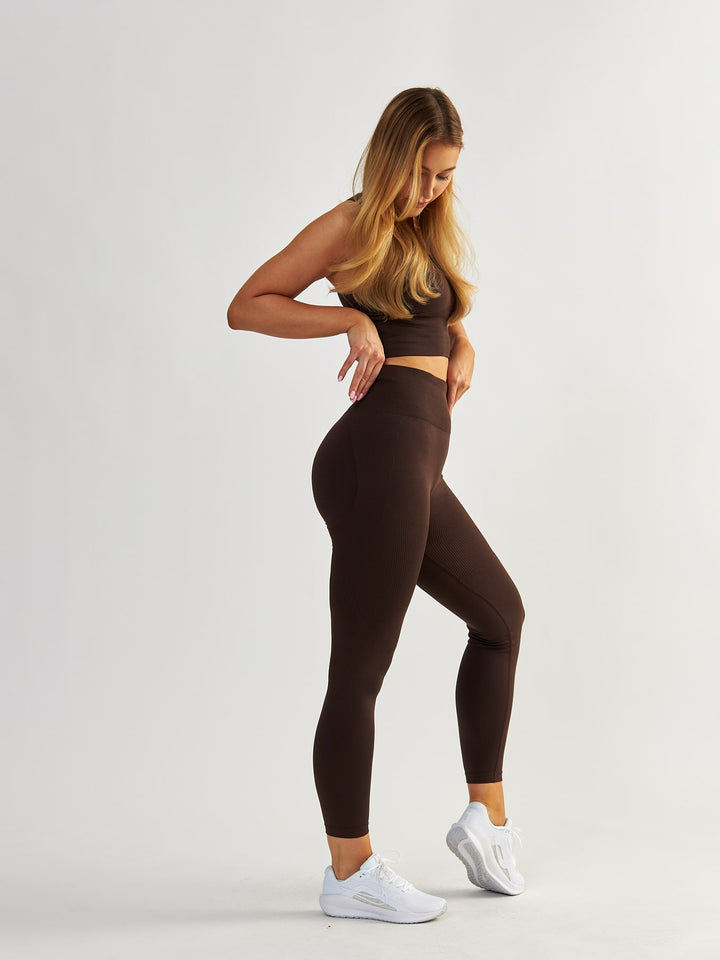 Legginsy Modelujące - Body Boost Ciemna Czekolada
