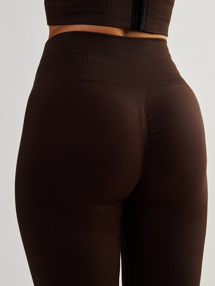 Legginsy Modelujące - Body Boost Ciemna Czekolada