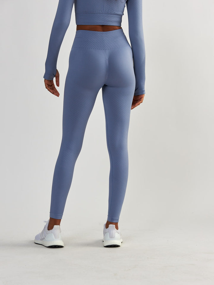 Niebieskie Legginsy Bezszwowe - Femme Force