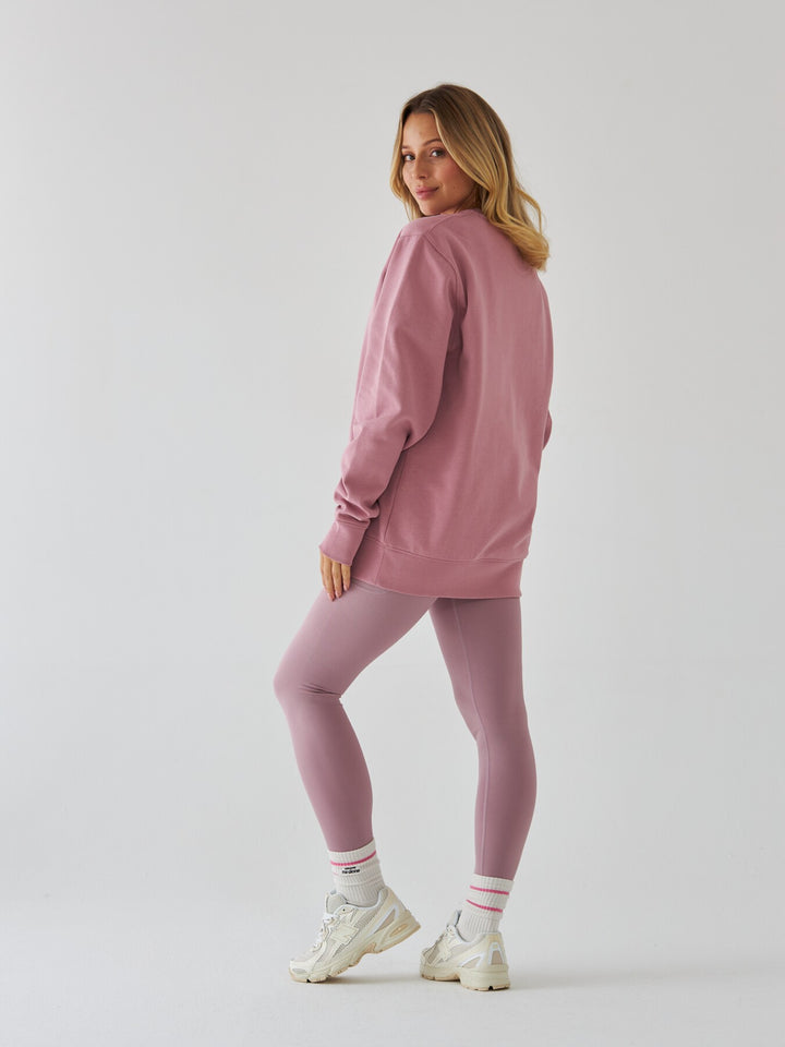 Pudroworóżowa Bluza Oversize - Pilates Princess