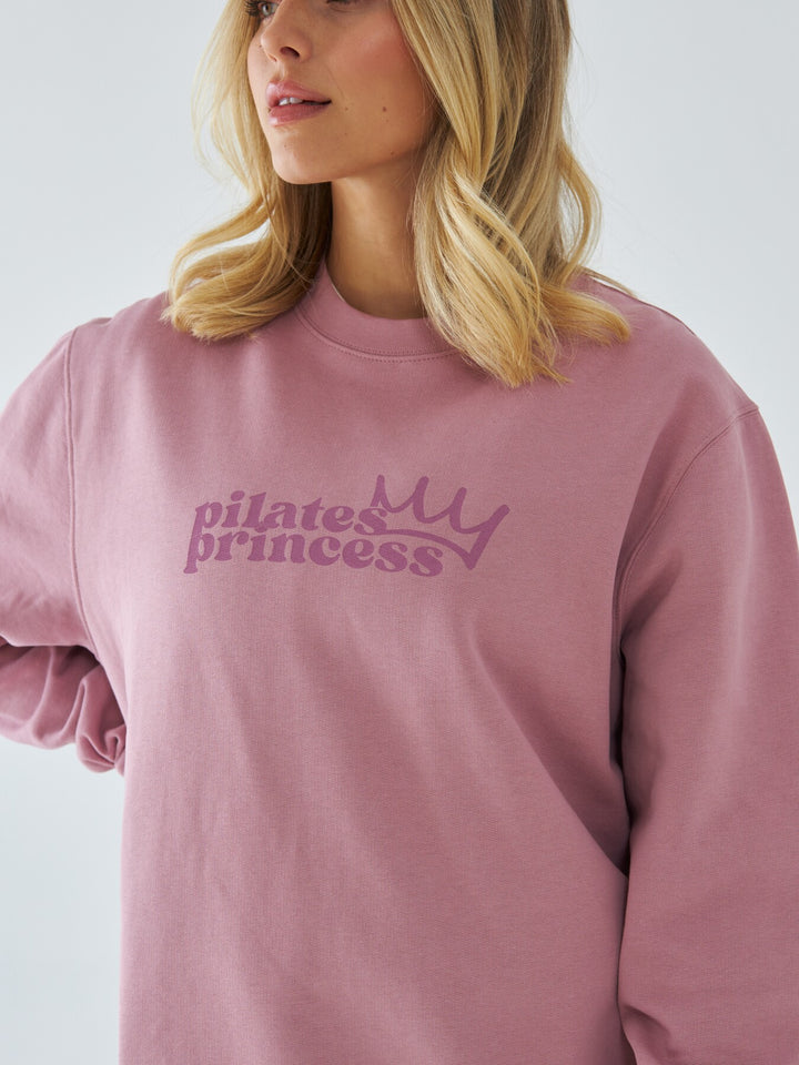Pudroworóżowa Bluza Oversize - Pilates Princess