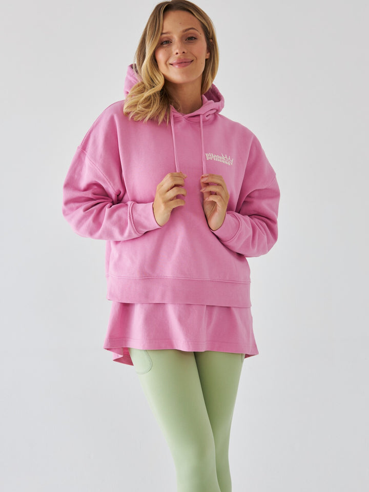 Różowa Bluza z Kapturem - Pilates Princess