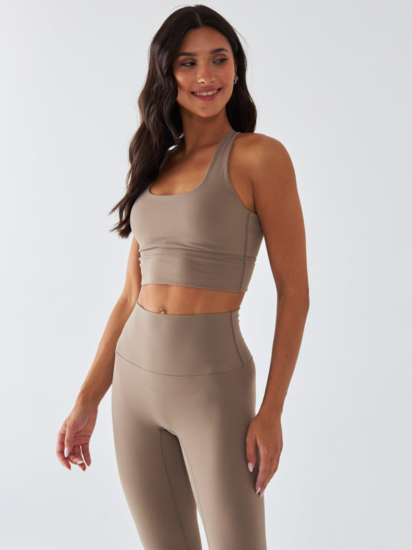 Beżowy Stanik Sportowy - Morning Dew