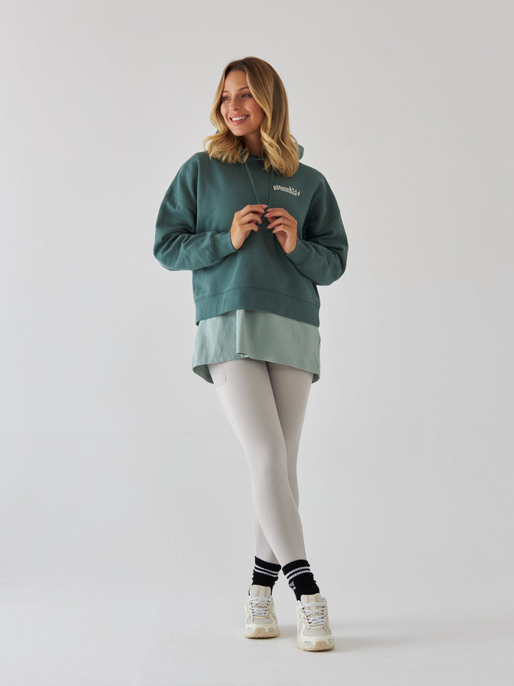 Bluza z Kapturem - Pilates Princess - Szałwia