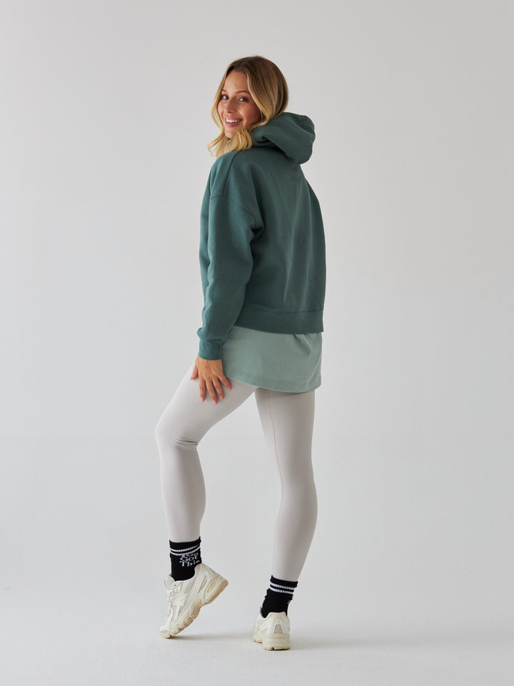 Bluza z Kapturem - Pilates Princess - Szałwia