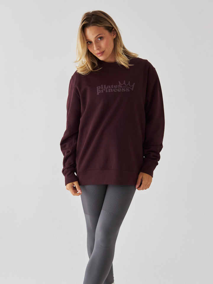 Brązowa Bluza Oversize - Pilates Princess