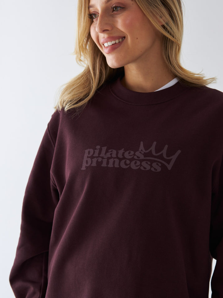 Brązowa Bluza Oversize - Pilates Princess