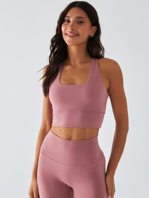 Różowy Stanik Sportowy - Morning Dew