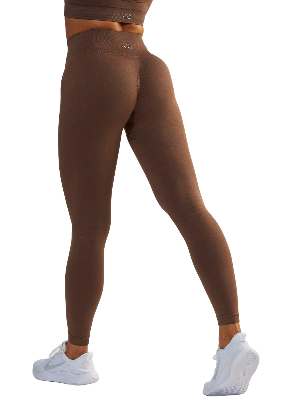Brązowe Legginsy Modelujące - Gym Queen
