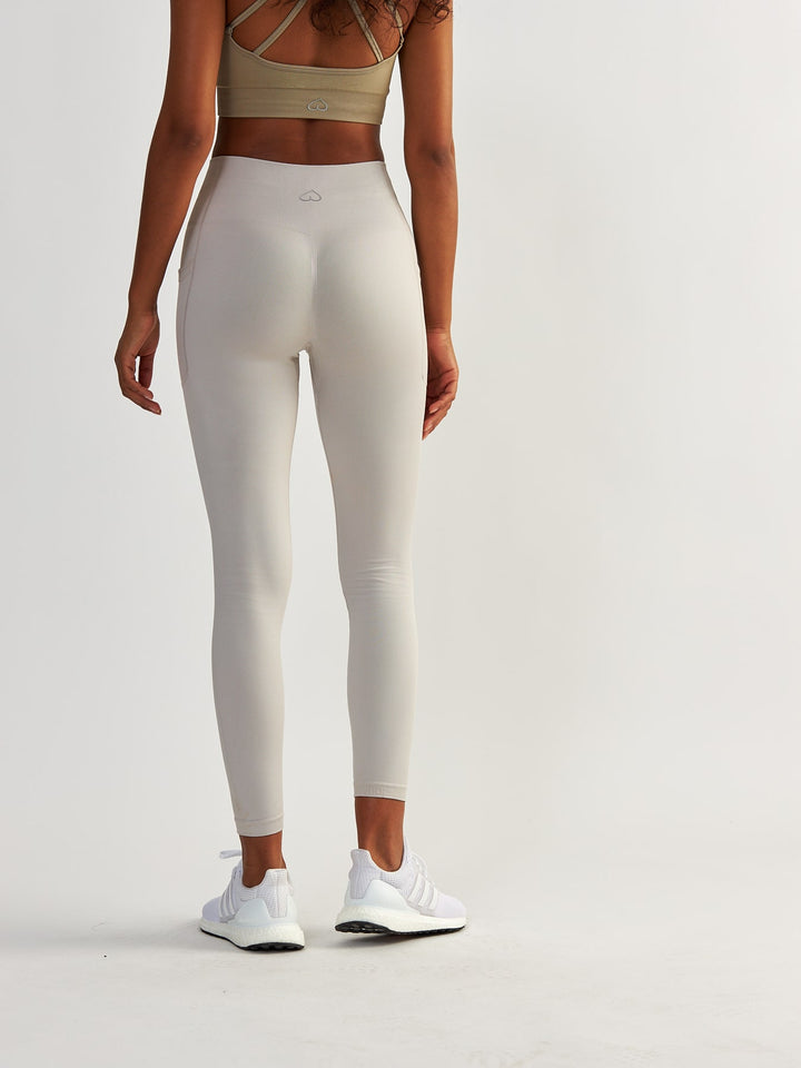 Lys grå Leggings med lommer - Lift Me Up 