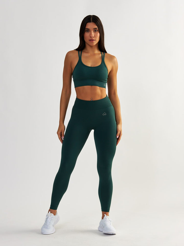 Szmaragdowy Stanik Sportowy - Shape Up