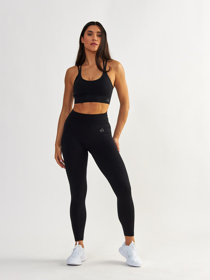 Schwarze Scrunch Leggings - Shape Up