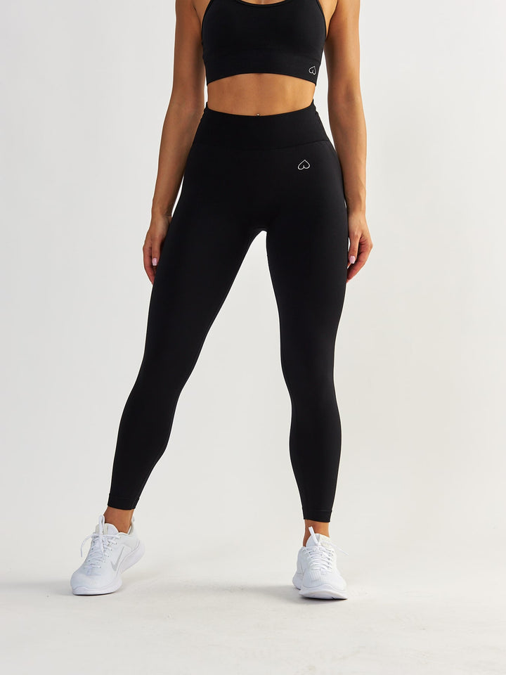 Schwarze Scrunch Leggings - Shape Up