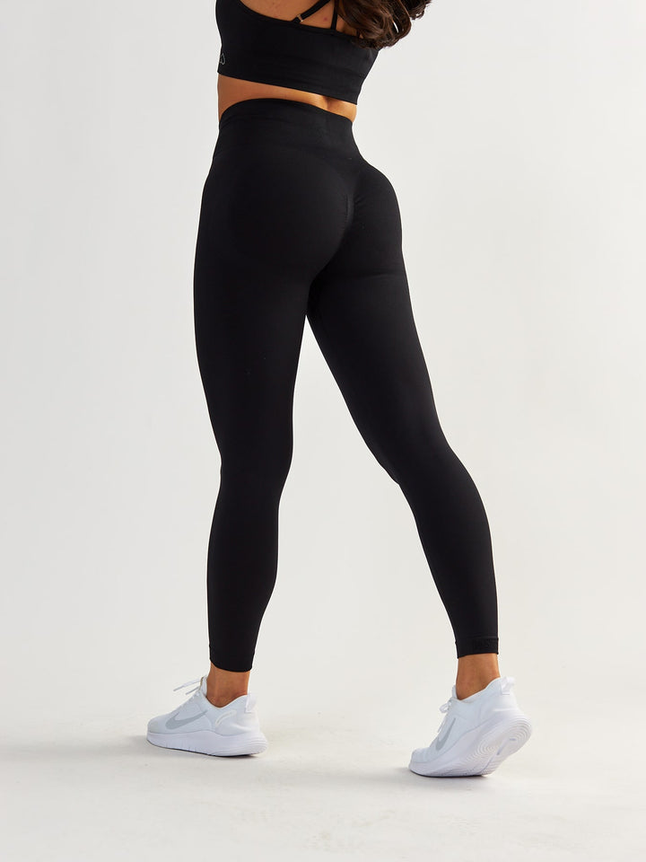 Schwarze Scrunch Leggings - Shape Up