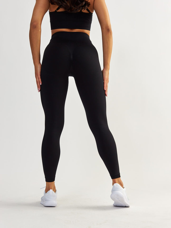 Schwarze Scrunch Leggings - Shape Up