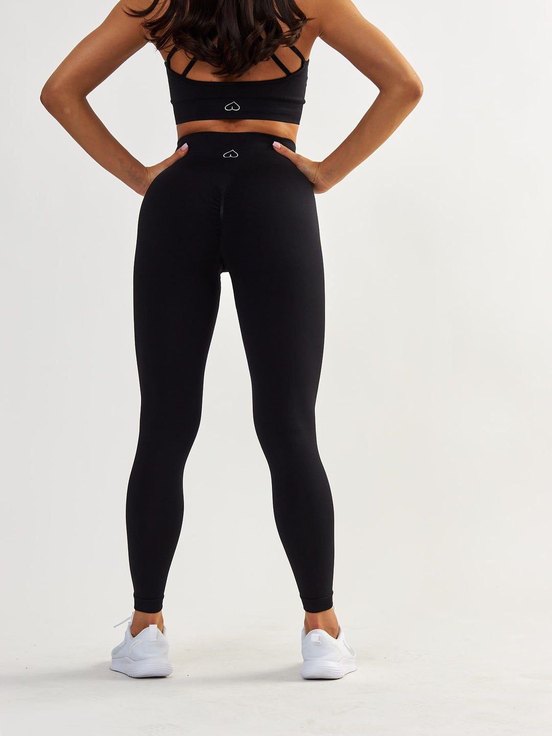 Czarne Legginsy Modelujące - Gym Queen
