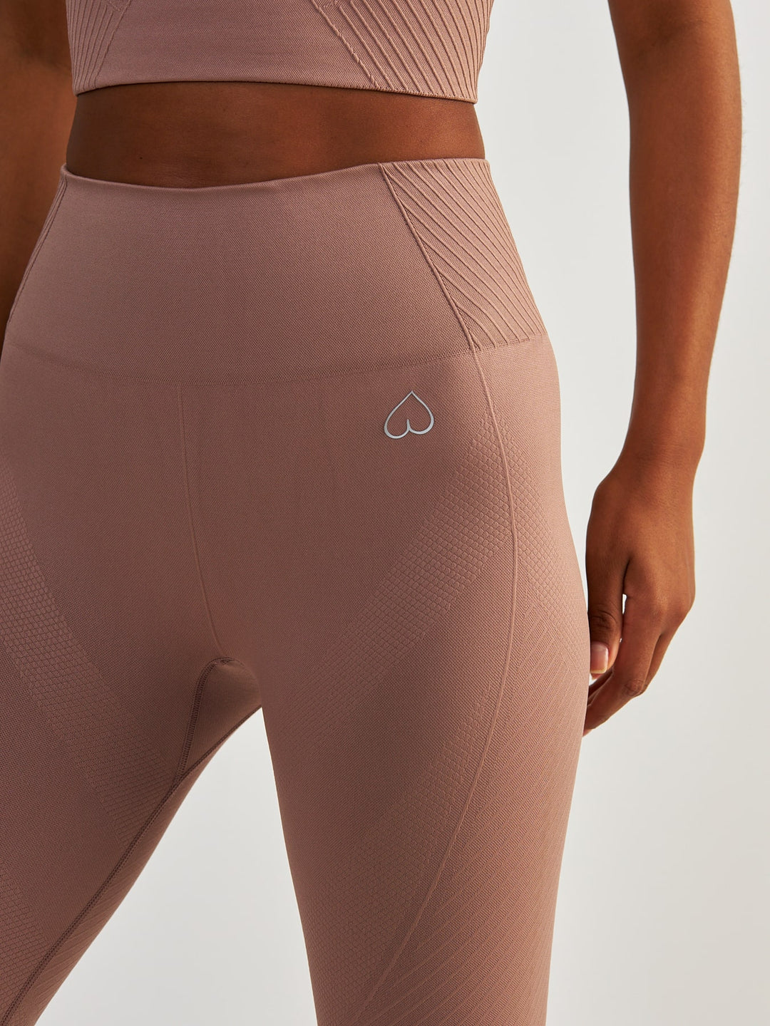 Różowozłote Legginsy Bezszwowe - Femme Force
