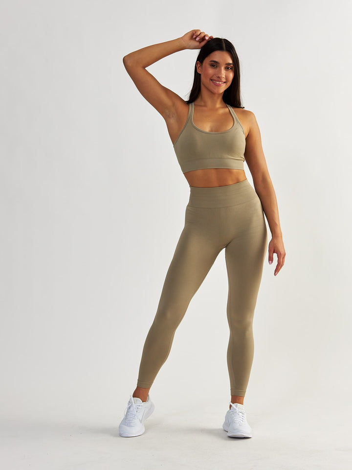 Sports Bra - Gym Queen Taupe