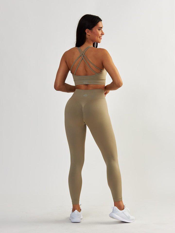 Sports Bra - Gym Queen Taupe