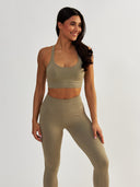Sports Bra - Gym Queen Taupe