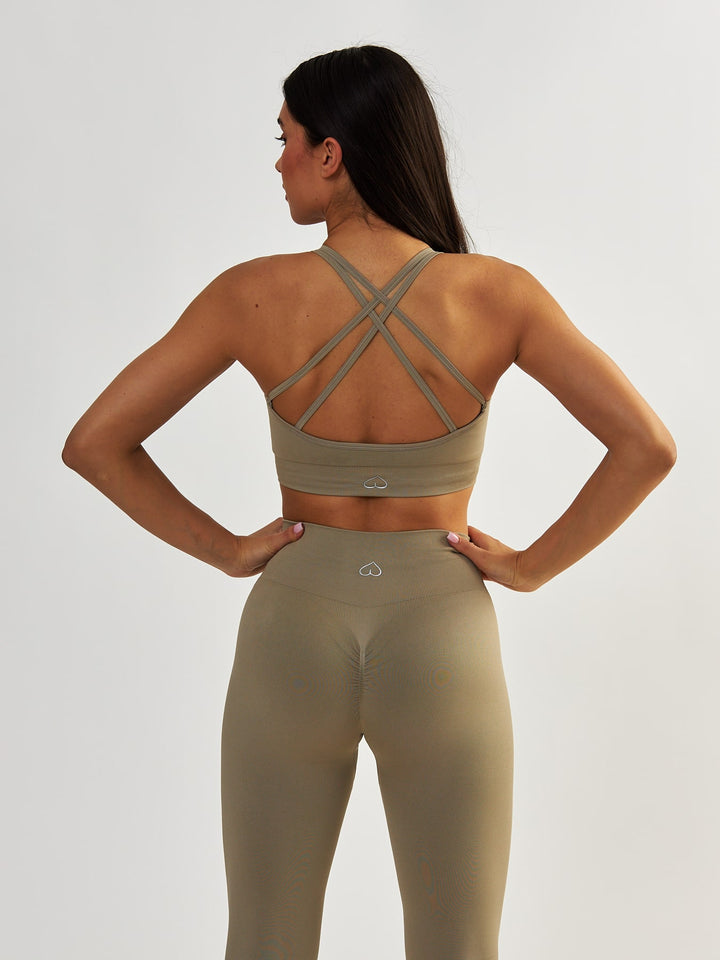 Sports Bra - Gym Queen Taupe