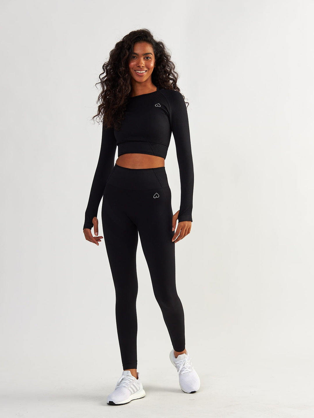 Czarne Legginsy Bezszwowe - Femme Force