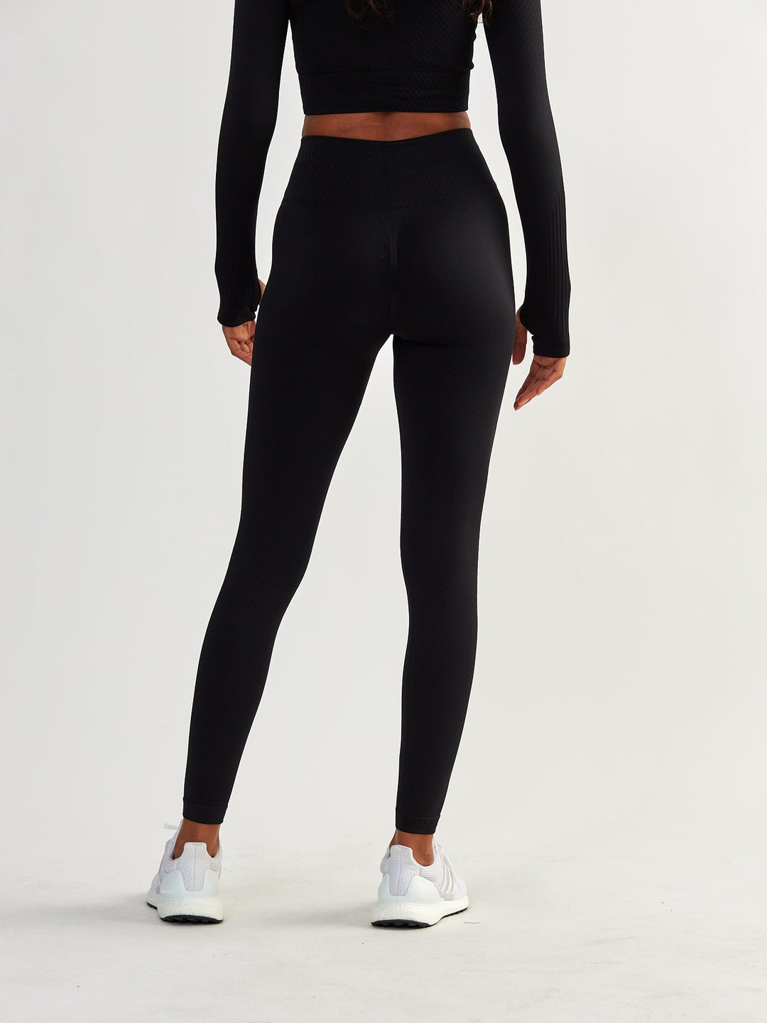 Czarne Legginsy Bezszwowe - Femme Force