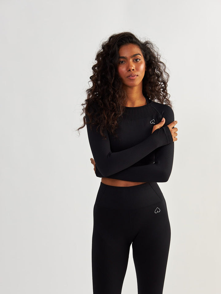 Black Sports Longsleeve - Femme Force