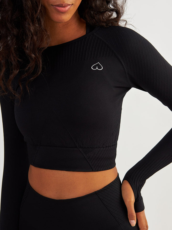 Black Sports Longsleeve - Femme Force