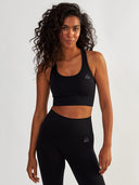Czarny Top Sportowy - Femme Force
