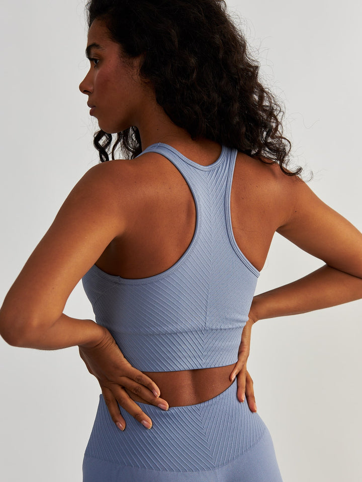 Niebieski Top Sportowy - Femme Force