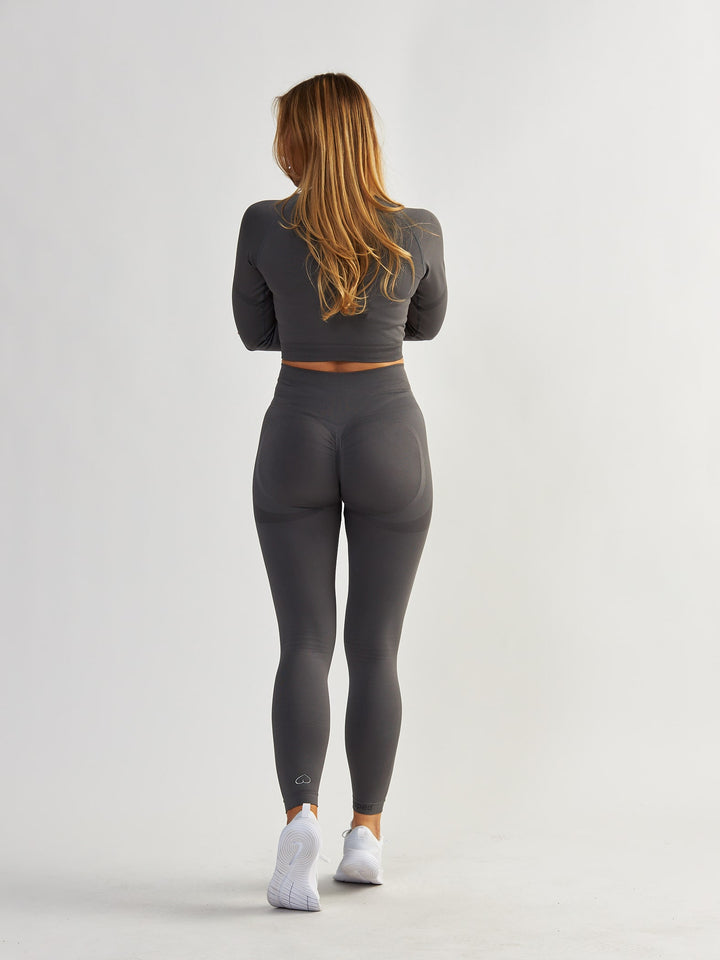 Szare Legginsy Modelujące - Power Up!