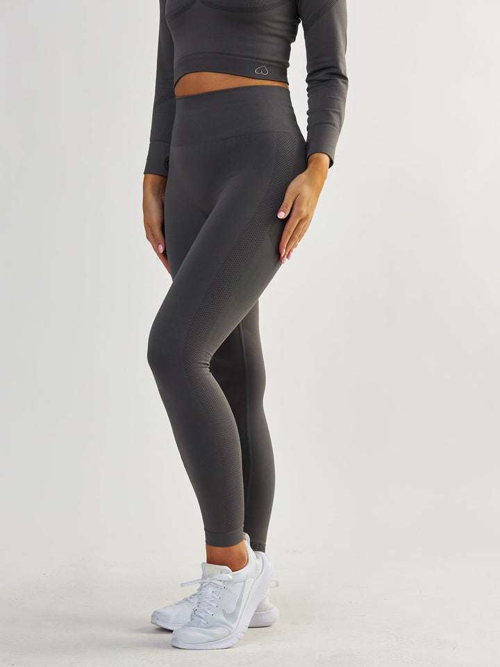 Szare Legginsy Modelujące - Power Up!