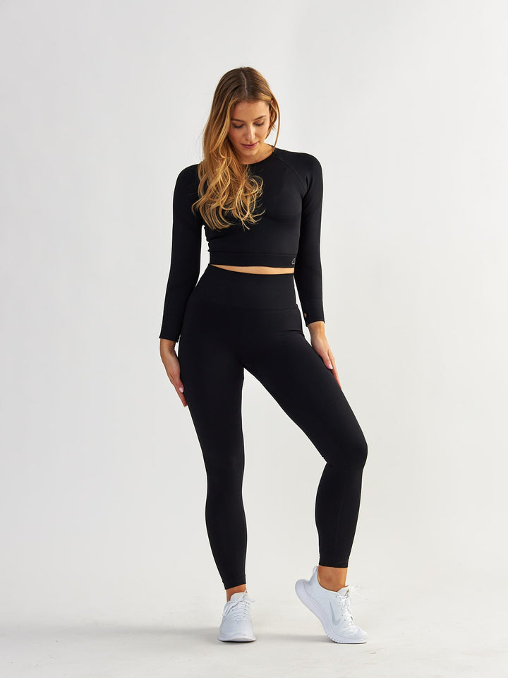 Czarne Legginsy Modelujące - Power Up!