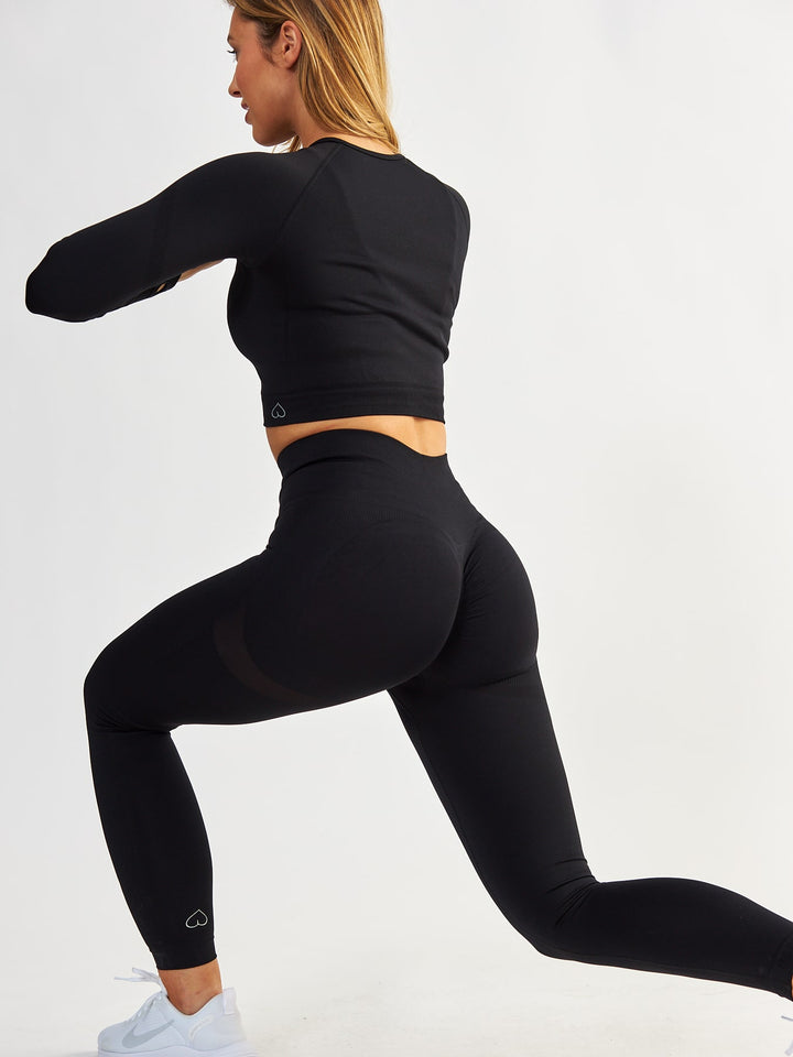 Czarne Legginsy Modelujące - Power Up!