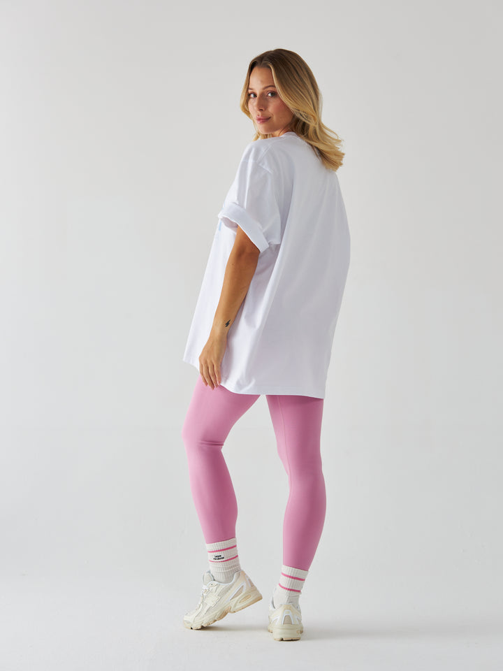 T-shirt in my pilates era - Różowy