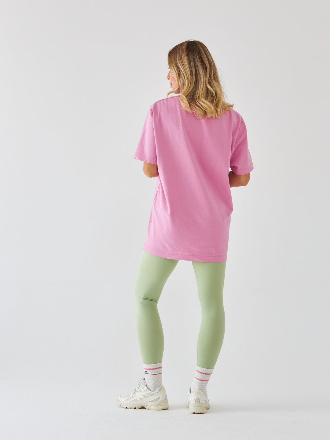 Różowy T-shirt Oversize - Pilates Princess