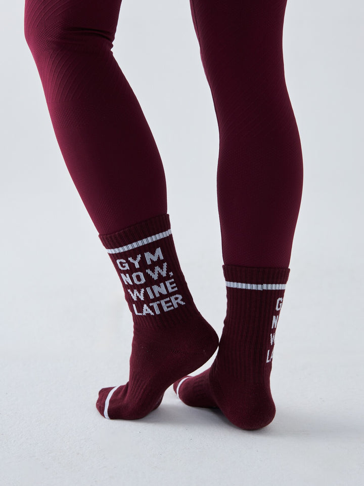 Skarpetki Sportowe -  Gym Now, Wine Later