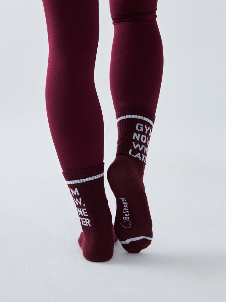 Skarpetki Sportowe -  Gym Now, Wine Later