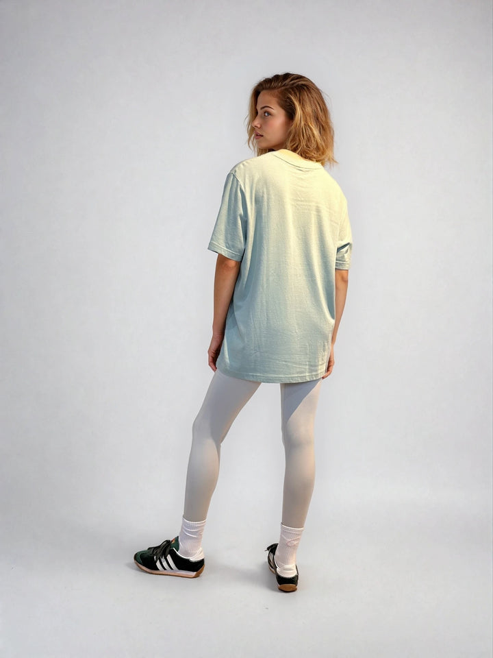 Miętowy T-shirt Oversize - Pilates Princess