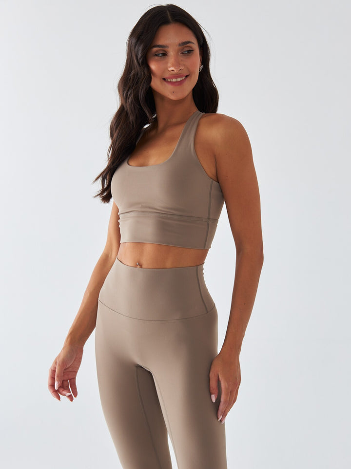 Beżowy Stanik Sportowy - Morning Dew