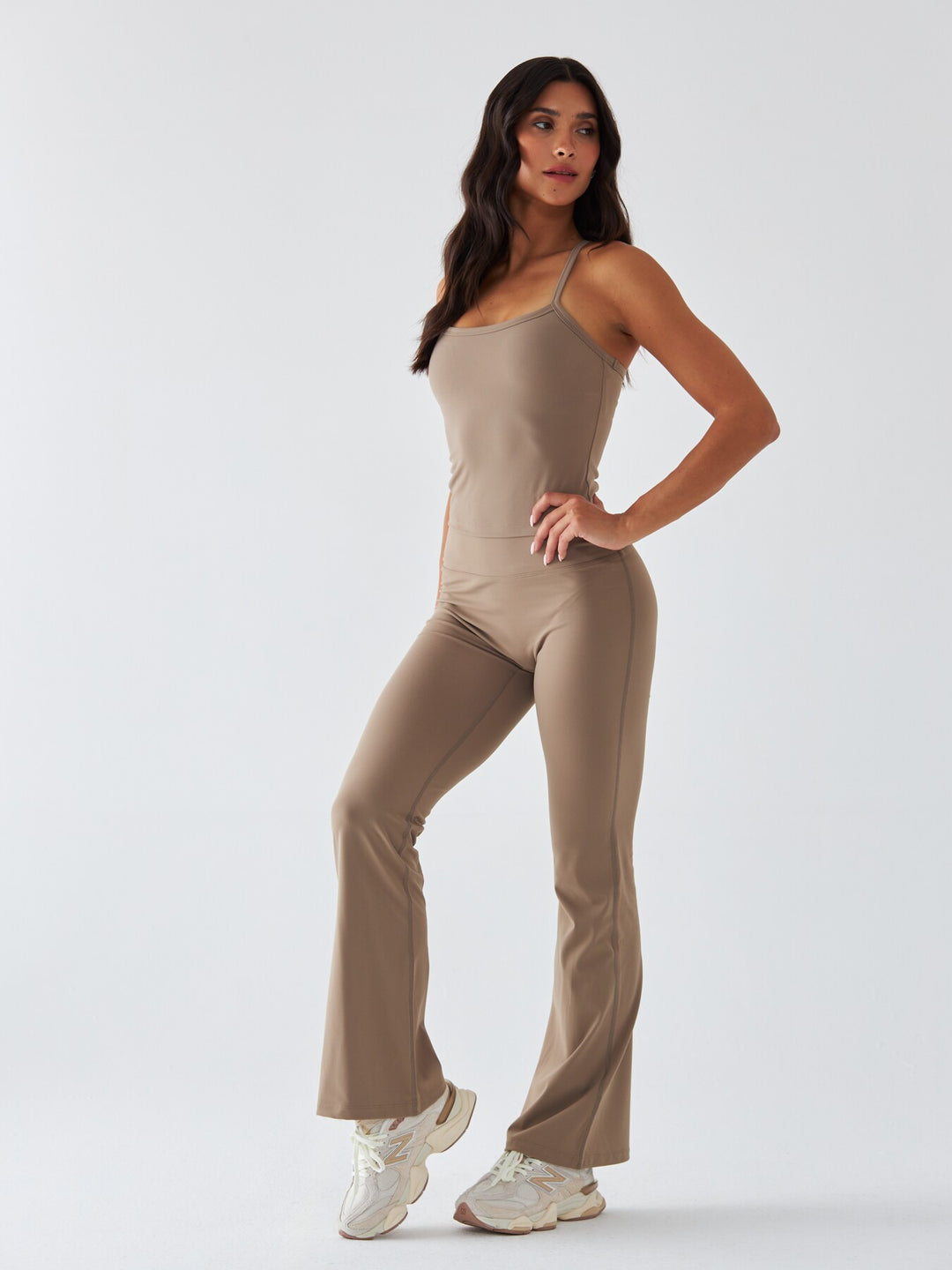 Beżowy Top Sportowy - Morning Dew