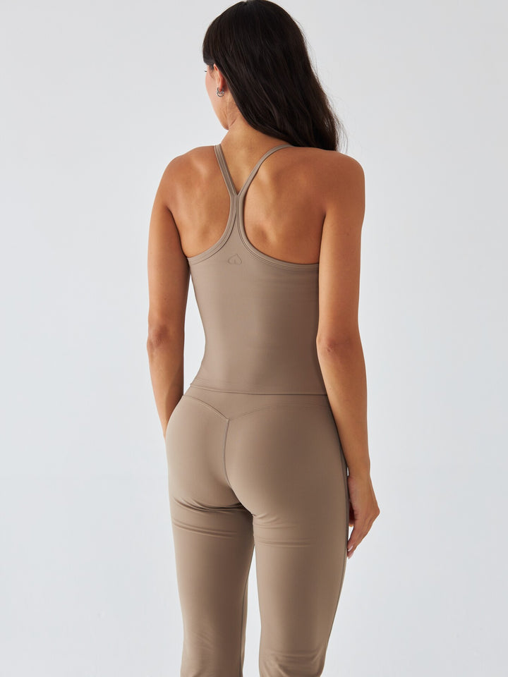 Beżowy Top Sportowy - Morning Dew