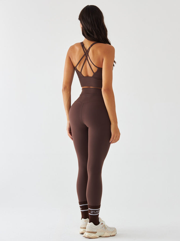 Brązowy Stanik Sportowy - Morning Dew