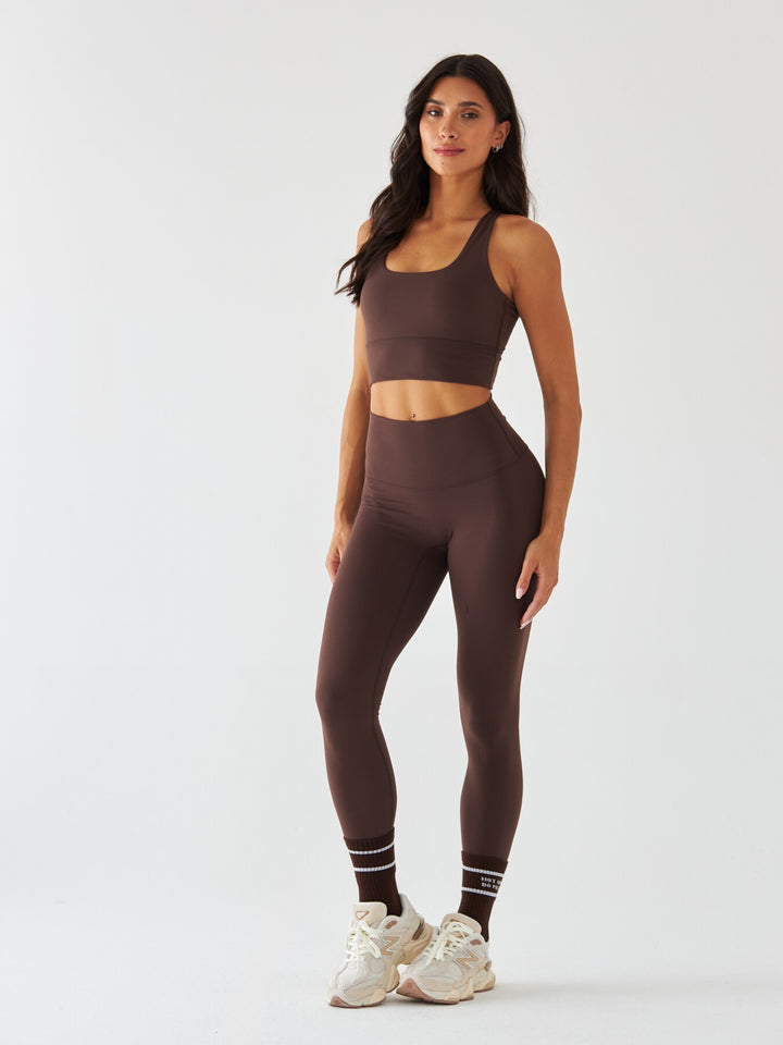 Brązowy Stanik Sportowy - Morning Dew