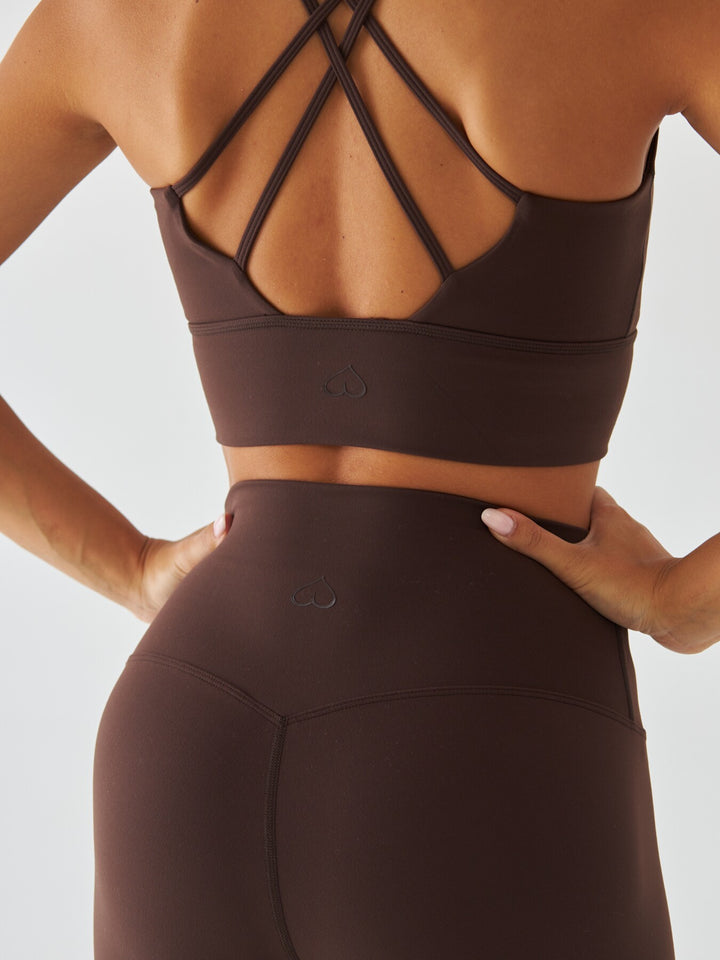 Brązowy Stanik Sportowy - Morning Dew