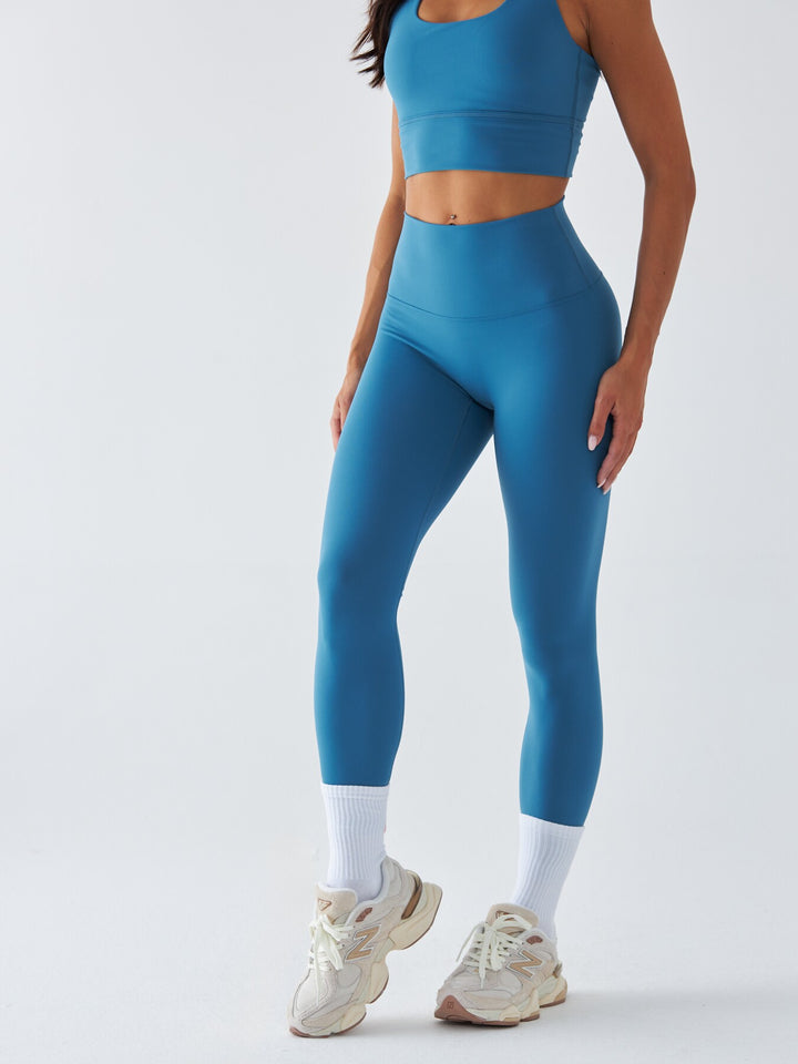 Blaue LeggingsSportliche - Morgen Tau 